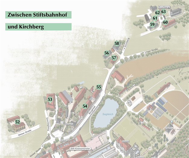 Zwischen Stiftsbahnhof und Kirchberg